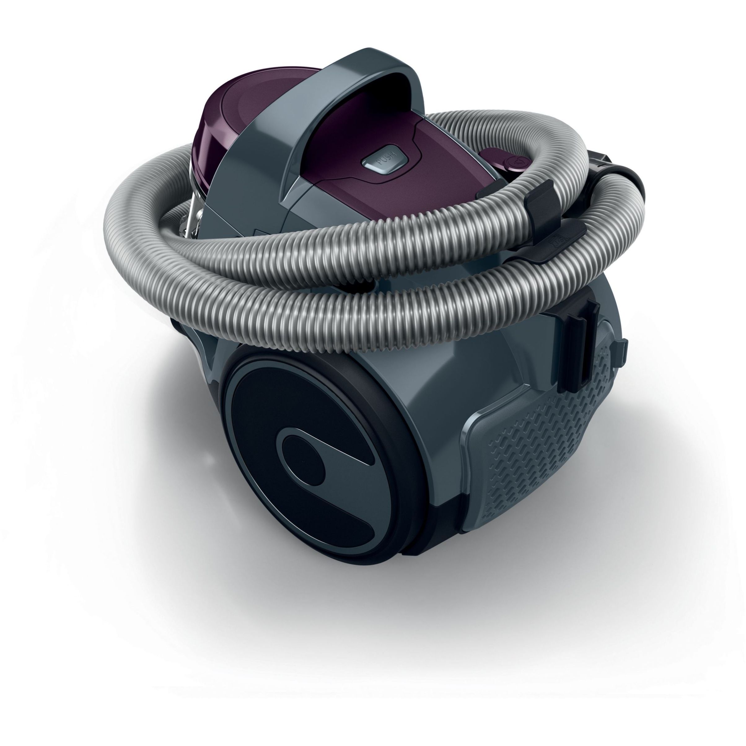 Aspirator fără sac BOSCH Serie 2 Cleann’n BGC05AAA1, Asp uscată, 700W, Praf 1.5l, Cablu 6m, 78dBA, Filtru igienic EPA12, Mâner ergonomic, 3 roți, AirCycle, HiSpin, Perie cu clapetă, 4.4kg, Violet