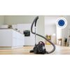 Aspirator fără sac BOSCH Serie 2 Cleann’n BGC05AAA1, Asp uscată, 700W, Praf 1.5l, Cablu 6m, 78dBA, Filtru igienic EPA12, Mâner ergonomic, 3 roți, AirCycle, HiSpin, Perie cu clapetă, 4.4kg, Violet