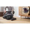 Aspirator fără sac BOSCH Serie 2 Cleann’n BGC05AAA1, Asp uscată, 700W, Praf 1.5l, Cablu 6m, 78dBA, Filtru igienic EPA12, Mâner ergonomic, 3 roți, AirCycle, HiSpin, Perie cu clapetă, 4.4kg, Violet