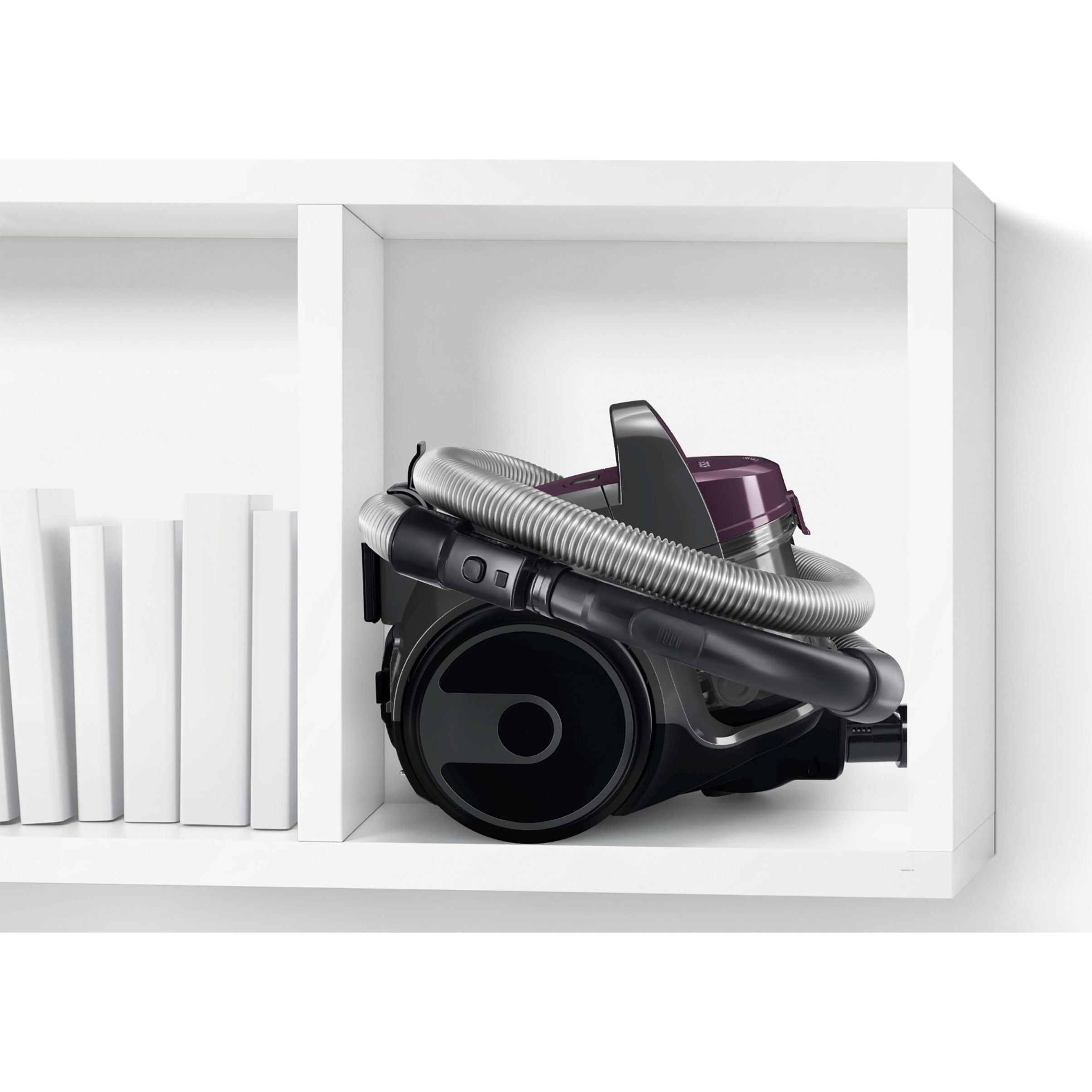 Aspirator fără sac BOSCH Serie 2 Cleann’n BGC05AAA1, Asp uscată, 700W, Praf 1.5l, Cablu 6m, 78dBA, Filtru igienic EPA12, Mâner ergonomic, 3 roți, AirCycle, HiSpin, Perie cu clapetă, 4.4kg, Violet