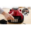 Aspirator fără sac BOSCH Serie 2 Cleann’n BGC05AAA2, Asp uscată, 700W, Praf 1.5l, Cablu 6m, 78dBA, Filtru igienic EPA12, Mâner ergonomic, 3 roți, AirCycle, HiSpin, Perie cu clapetă, 4.4kg, Chilli Red
