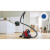 Aspirator fără sac BOSCH Serie 2 Cleann’n BGC05AAA2, Asp uscată, 700W, Praf 1.5l, Cablu 6m, 78dBA, Filtru igienic EPA12, Mâner ergonomic, 3 roți, AirCycle, HiSpin, Perie cu clapetă, 4.4kg, Chilli Red