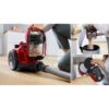 Aspirator fără sac BOSCH Serie 2 Cleann’n BGC05AAA2, Asp uscată, 700W, Praf 1.5l, Cablu 6m, 78dBA, Filtru igienic EPA12, Mâner ergonomic, 3 roți, AirCycle, HiSpin, Perie cu clapetă, 4.4kg, Chilli Red