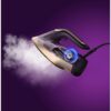 Fier de călcat cu abur Philips Azur Seria 8000 DST8040/30, 3000W, Continuu 90g/min, Jet 260g, Rezervor 350ml, Talpă SteamGlide Elite, OptimalTEMP, Oprire automată, C2.5m, G1.78kg, Dark Purple