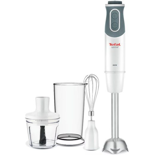 Mixer vertical TEFAL Optichef 3 in 1 HB643138, 0.8l, 800W, 20 trepte viteza, alb