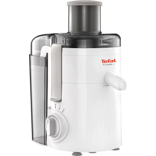 Storcator fructe si legume TEFAL Frutelia+ ZE370138, 350W, 2 trepte viteza, alb-gri