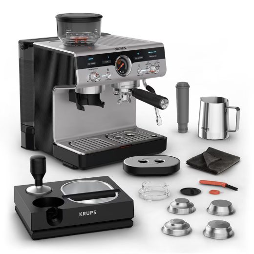Espressor manual KRUPS Precision XP804T10, 3.5l, 15 bar, sistem Thermoblock, negru-argintiu