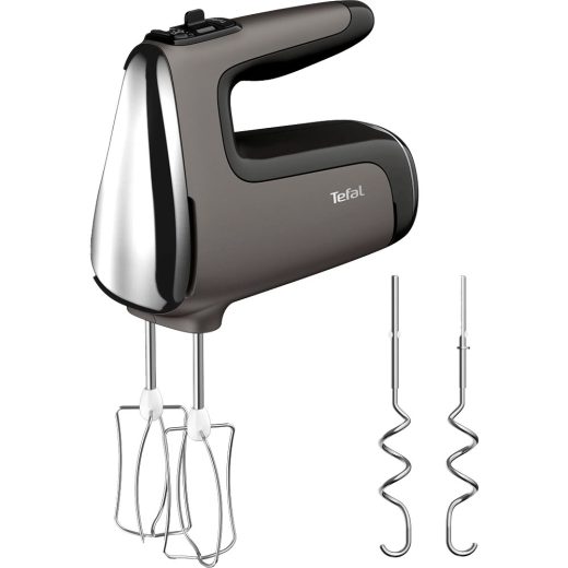 Mixer de mana TEFAL Powermix Silence HT660EE0, 850W, 5 trepte viteza, gri-negru
