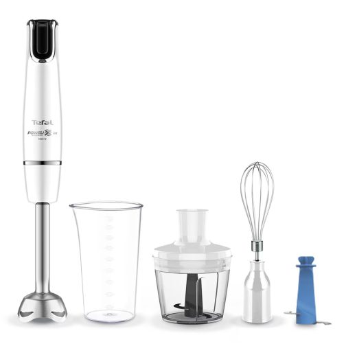 Mixer vertical TEFAL InfinyForce HB944138, 0.8l, 1000W, 20 trepte viteza, alb
