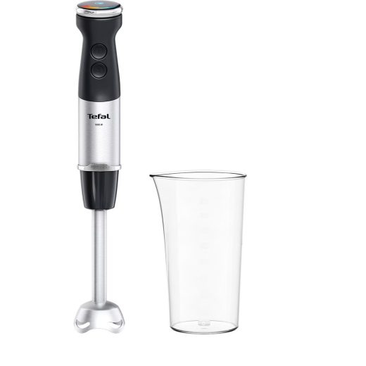 Mixer vertical TEFAL Quickchef+ HB671830, 0.8l, 1000W, 20 trepte viteza, negru-argintiu