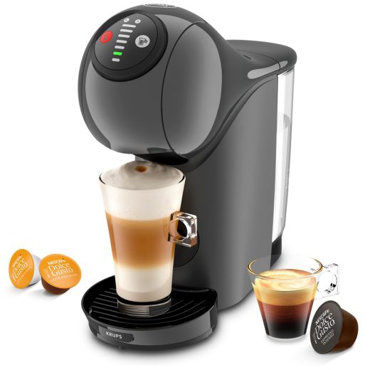 Espressor cu capsule KRUPS Dolce Gusto Genio S KP243B10, 0.8l, 1500W, 15 bar, gri inchis-negru