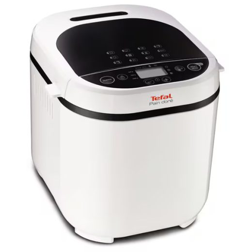 Masina de copt paine TEFAL Pain Dore PF210138, 1kg, 12 programe, 720W, alb-negru