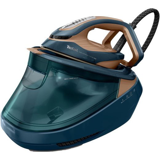 Statie de calcat TEFAL Pro Express Vision Max GV9920E0, 3000W, 850g/min, 1.2l, talpa Durilium AirGlide AutoClean, verde-bronz