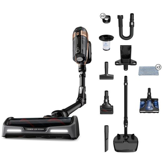 Aspirator vertical ROWENTA X-Force Flex 15.60 RH99G1WO, 0.9l, 32.4V, autonomie max 80 min, negru-auriu