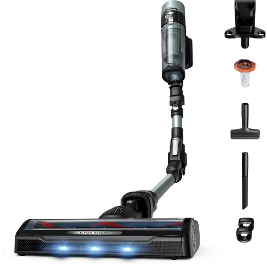 Aspirator vertical ROWENTA X-Force Flex 10.80 RH7A32E0, 0.44l, 18.5V, autonomie max 60 min, verde-negru