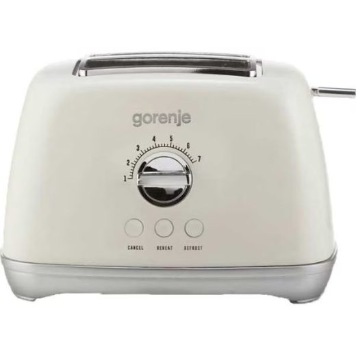 Prajitor de paine GORENJE Retro Collection T900RL, 2 felii, 1000W, bej-gri