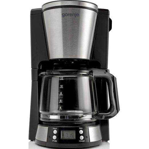 Cafetiera GORENJE CM15BK, 1.5l, 1000W, 10 cesti, negru-argintiu