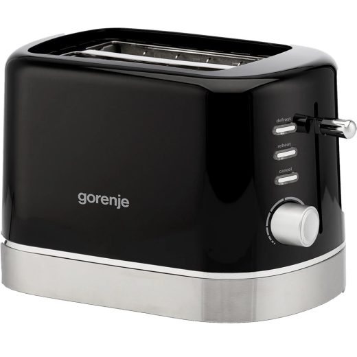 Prajitor de paine GORENJE T800DB, 2 felii, 800W, negru-argintiu