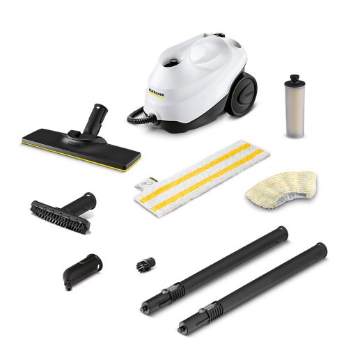 Aparat de curatat cu abur KARCHER SC 3 EasyFix 15136500, 1l, 1900W, alb-negru