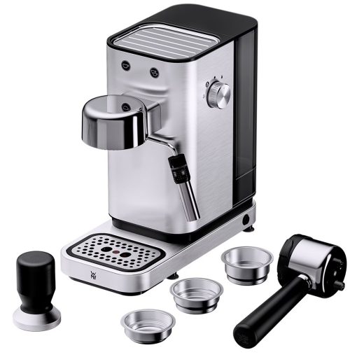 Espressor manual WMF Lumero 412370011, 14l, 1350W, 15 bar, argintiu