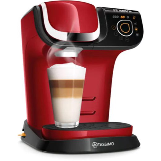 Espressor capsule BOSCH Tassimo My Way 2 TAS6503, 1.3l, 1500W, 15 bar, rosu-negru