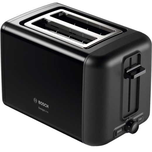 Prajitor de paine BOSCH DesignLine TAT3P423, 2 felii, 970W, negru