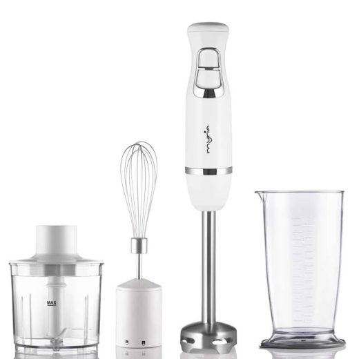 Mixer vertical MYRIA MY4021, 0.7l, 600W, 2 trepte viteza, alb-argintiu