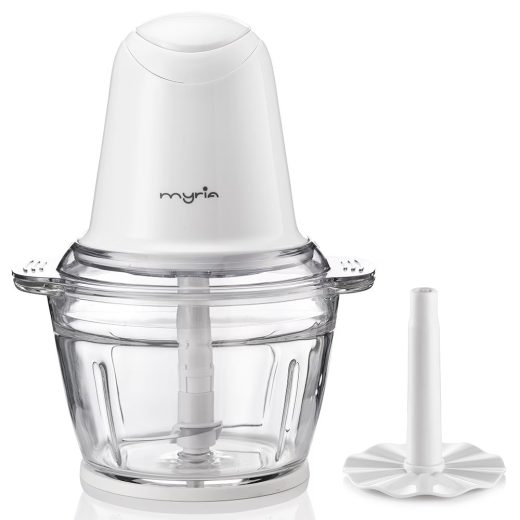 Mini tocator MYRIA MY4069, 1l, 500W, 2 trepte viteza, alb