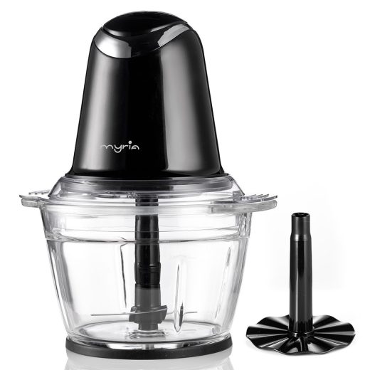 Mini tocator MYRIA MY4069BK, 1l, 500W, 2 trepte viteza, negru