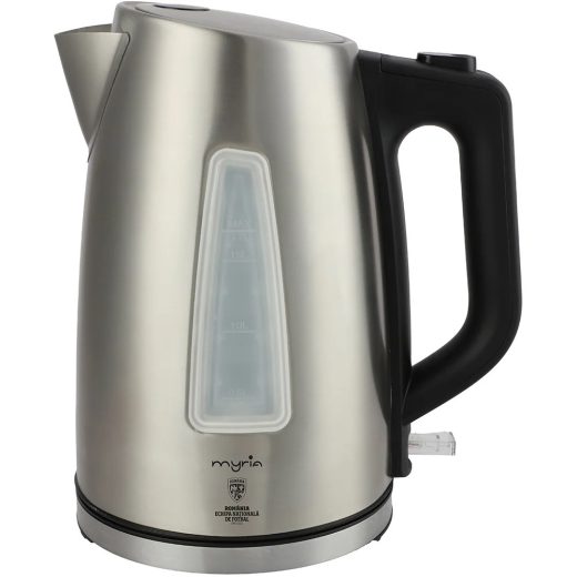 Fierbator apa MYRIA MY4717FRF, 1.7l, 2200W, argintiu-negru