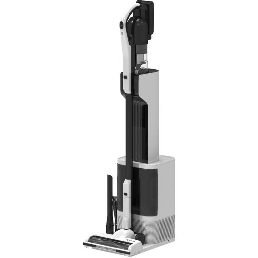Aspirator vertical MYRIA MY4578, 0.35l, 26.5V, autonomie max 25 min, alb-negru