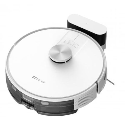 Aspirator robot EZVIZ RE4, 0.35l, 24.1V, autonomie max 240 min, Wi-Fi, functie mop, alb