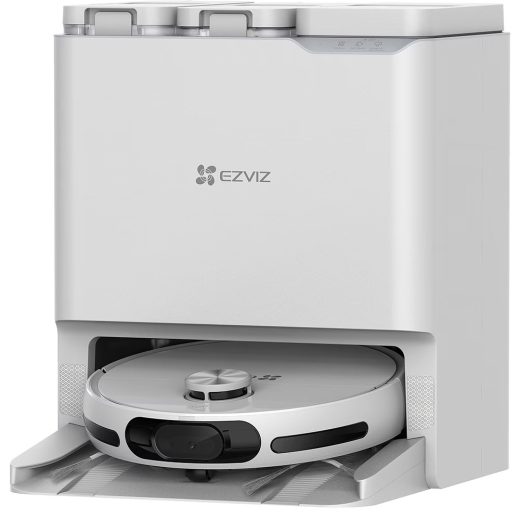 Aspirator robot EZVIZ RS20 Pro, 0.4l, 20V, autonomie max 220 min, Wi-Fi, functie mop, alb