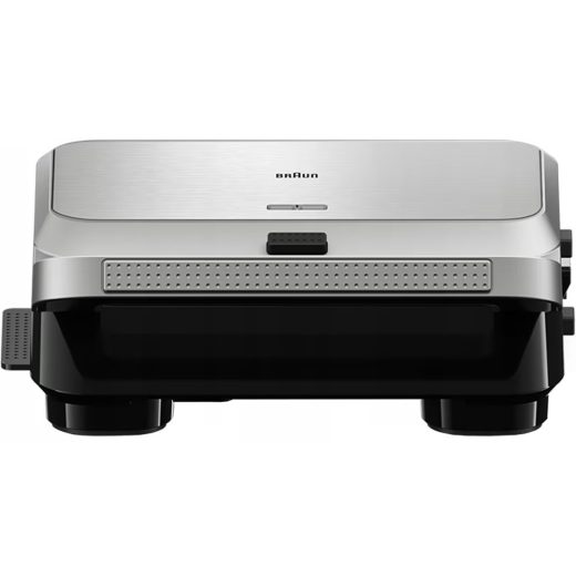 Sandwich maker BRAUN SnackMaker 5 SM5038, 800W, 3 placi detasabile, argintiu-negru