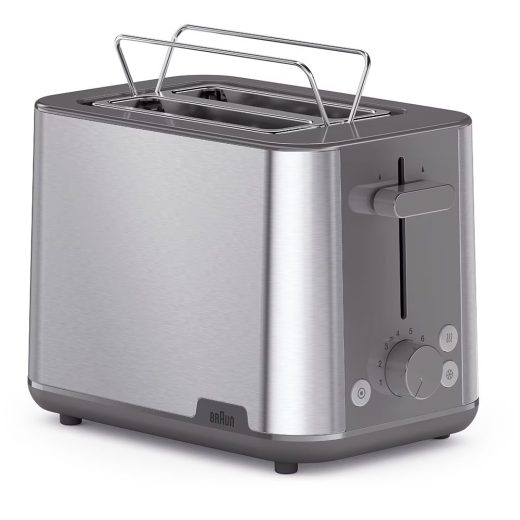 Prajitor de paine BRAUN Purshine HT1510GY, 2 felii, 900W, gri-argintiu