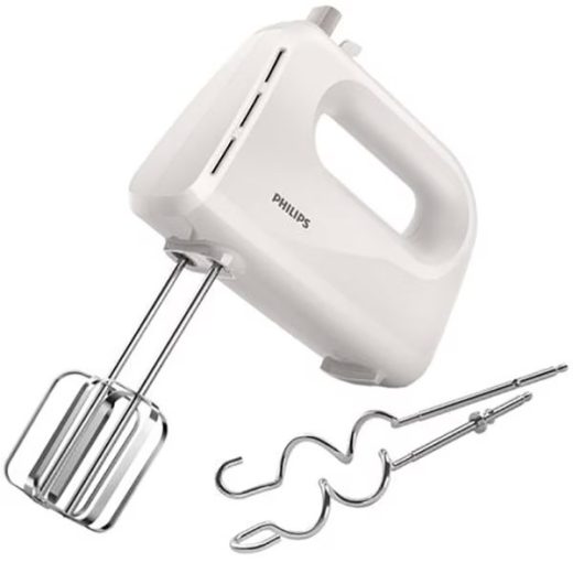 Mixer de mana PHILIPS HR3705/00 Daily Collection, 300W, 5 trepte viteza, alb