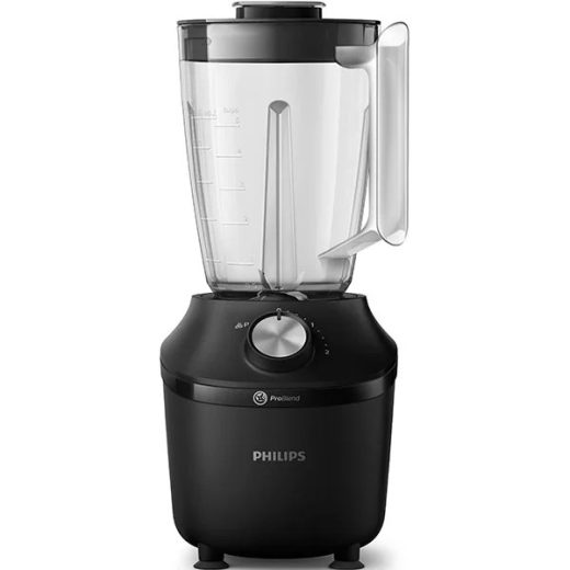 Blender PHILIPS Seria 3000 HR2191/01, 2l, 600W, 2 trepte viteza, negru