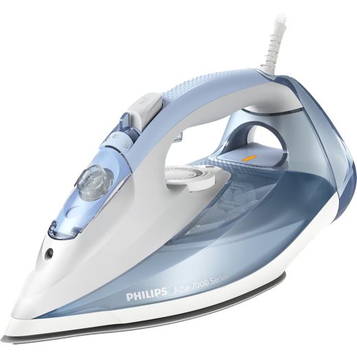 Fier de calcat PHILIPS Seria 7000 DST7011/20, 2600W, 220g/min, 300ml, talpa SteamGlide Plus, albastru deschis-gri