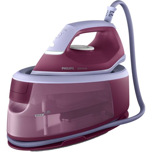 Statie de calcat PHILIPS Seria 3000 PSG3001/30, 2400W, 350g/min, 1.6l, talpa ceramica, visiniu-lila